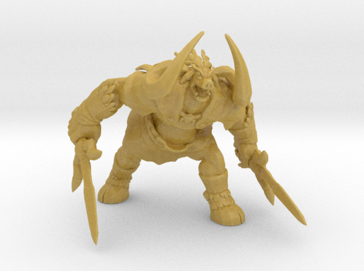 Ganon monster 80mm miniature fantasy games model 3d printed