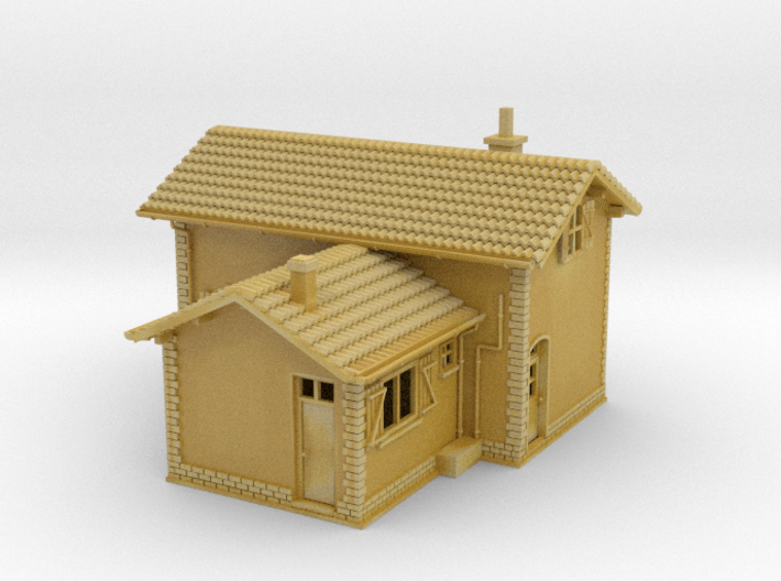 French Crossing Guard House Z scale 3d printed 