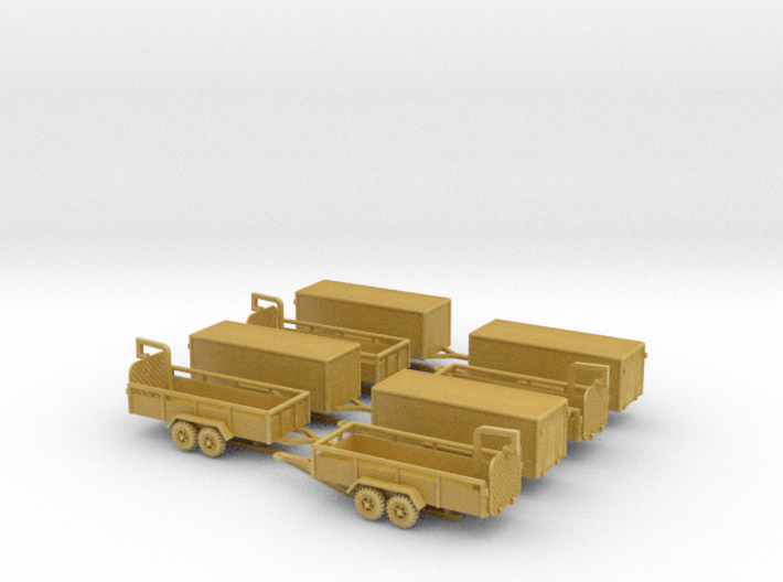 16ft trailers Z scale 3d printed 