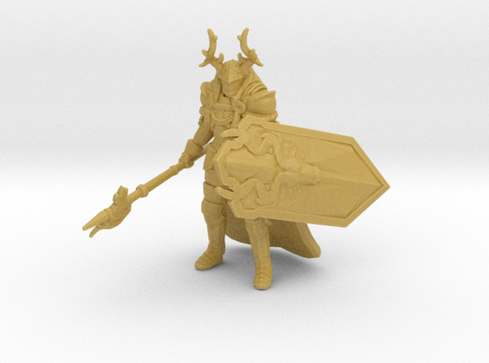 Stag Paladin miniature model fantasy games dnd rpg 3d printed 