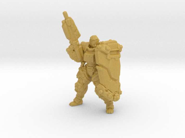 Female Enforcer HO scale 20mm miniature model scif 3d printed