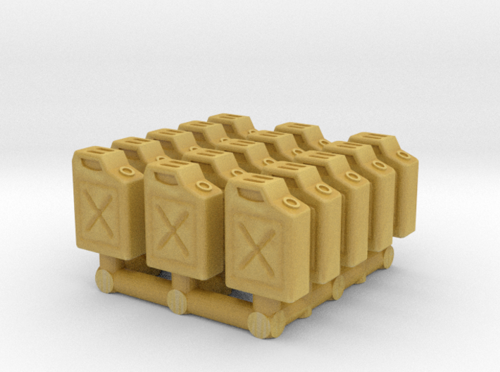 1/87 Scale Fuel Jerry Cans 3d printed 