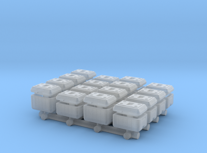 1-64 Scale Cooler Chests OPEN 3d printed