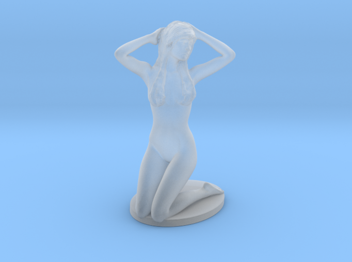 1/12 Beach Lady Kneeling Pose 3d printed