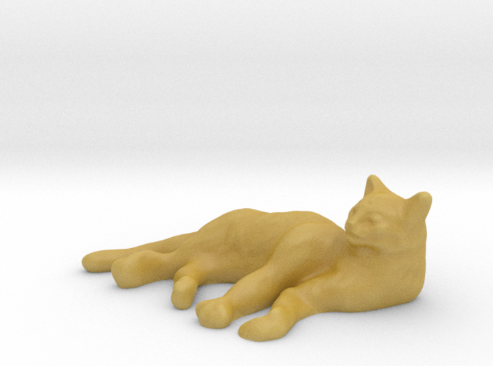 1/8 Sleeping Cat for Diorama 3d printed