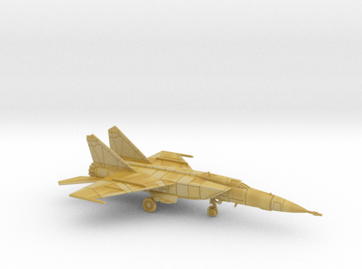 1:222 Scale MiG-25PD Foxbat (Clean, Deployed) 3d printed