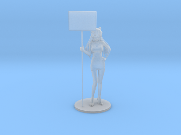 1/43 Race Queen Asuka Holding Board [Cust.] 3d printed