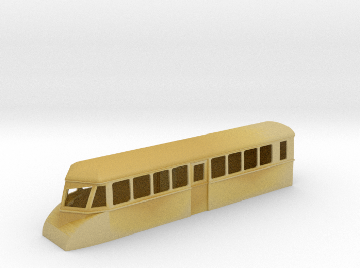 009 bogie &quot;Flying Banana&quot; railcar single ended 3d printed