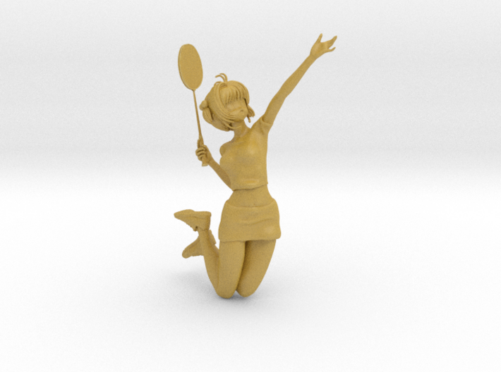 1/20 Badminton Girl Jump Smash 3d printed