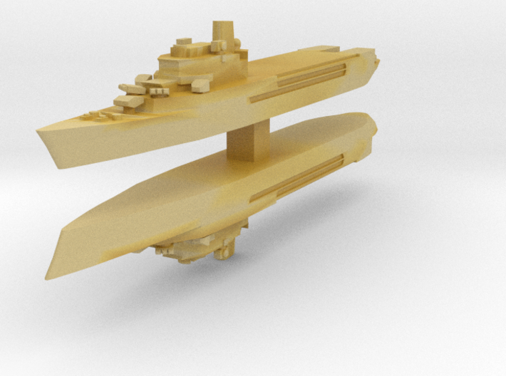 Jeanne d'Arc helicopter cruiser 1:4800 x2 3d printed 