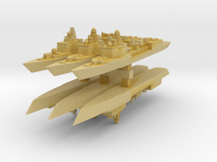 051B & 051C PLAN Destroyers 1:4800 x6 3d printed 