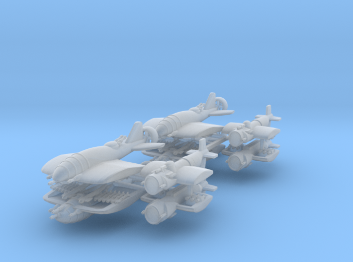 US Fighters Fleet (8 Ships) 6mm 3d printed