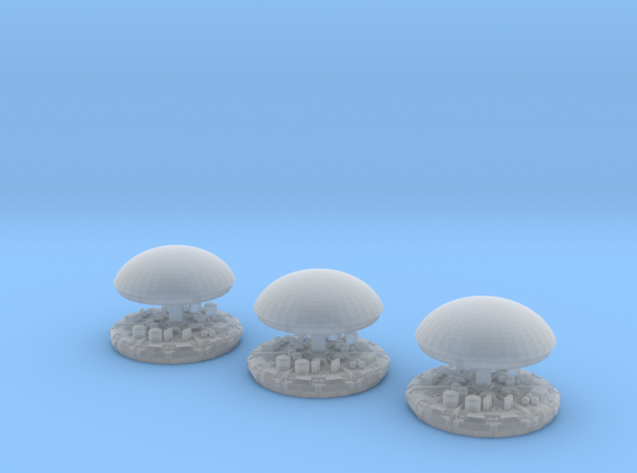 Dome and top 3 pack 3d printed