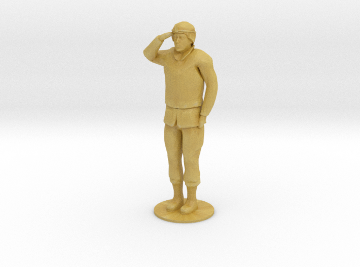 Male Soldier Salute (1/48) 3d printed 