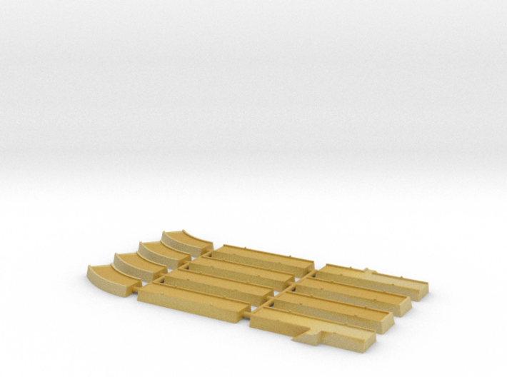 1/1200th - 1/1250th scale Pier pack (12 pieces) 3d printed 