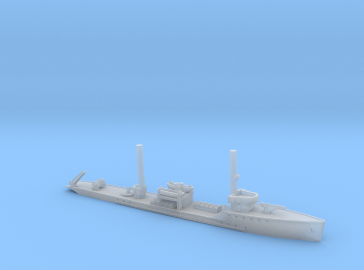 1/1800th scale Fugas class soviet minelayer ship 3d printed