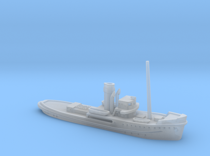 1/600th scale Shkval soviet tug boat 3d printed
