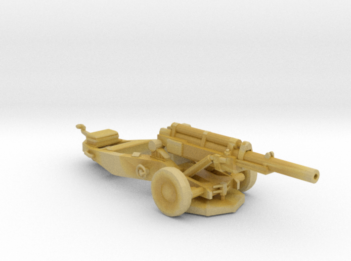 M102 105 mm Howitzer firing 1:160 scale 3d printed