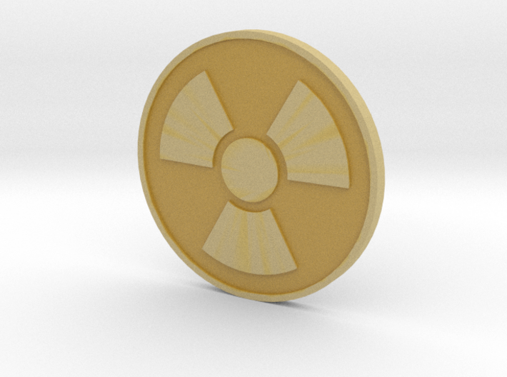Radioactivist Coin 3d printed 