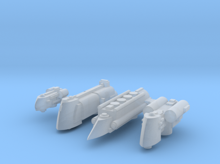 System Ships (4) 3d printed
