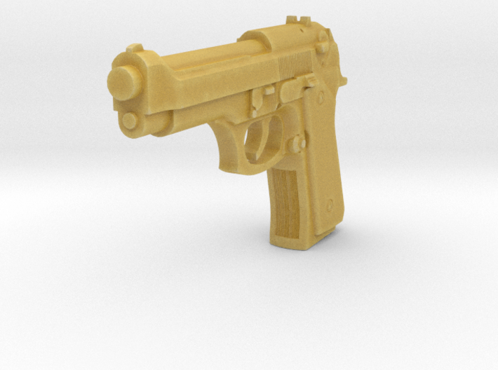 1:3 Miniature Beretta M9 Semi-Automatic Pistol 3d printed