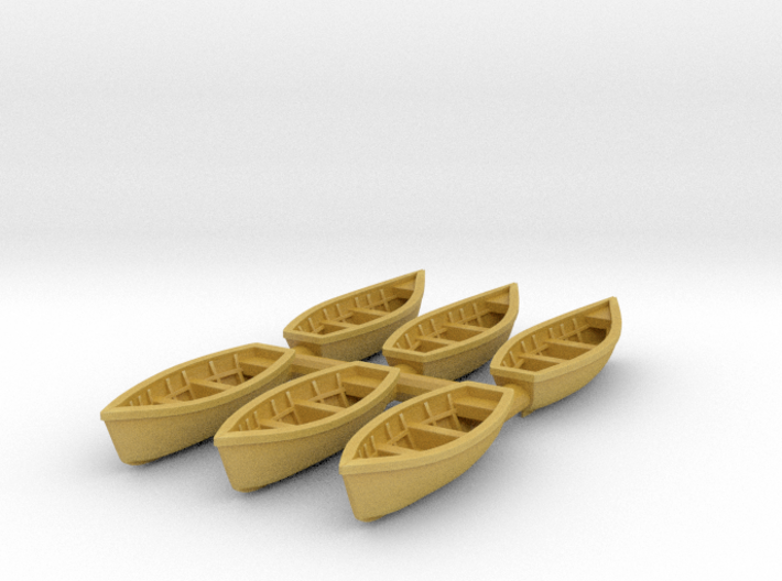 Wooden boat 01. Z Scale (1:220) 3d printed