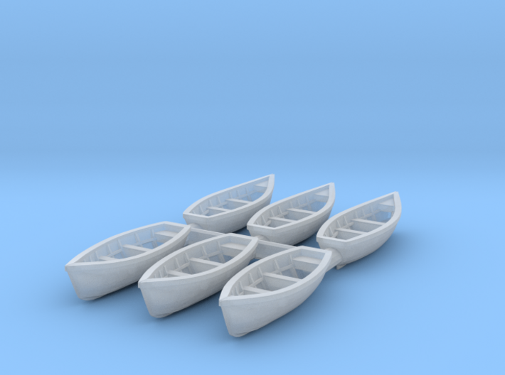 Wooden boat 01. Z Scale (1:220) 3d printed