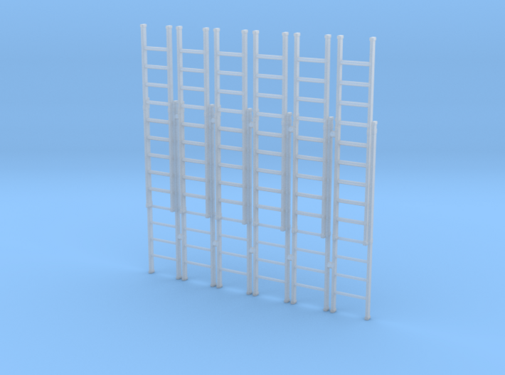 Ladder 02. O Scale (1:43) 3d printed