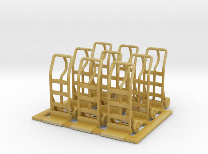 Hand truck 01. 1:64 Scale 3d printed