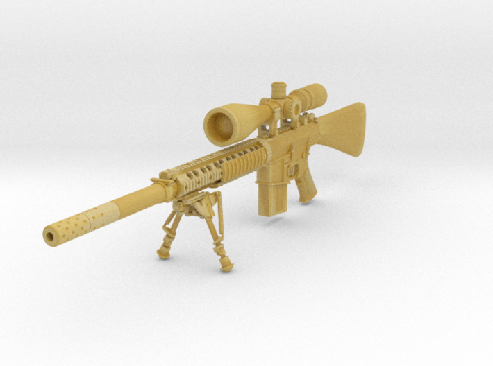 1/12th K11 bipod suppressor hunter scope 3d printed 