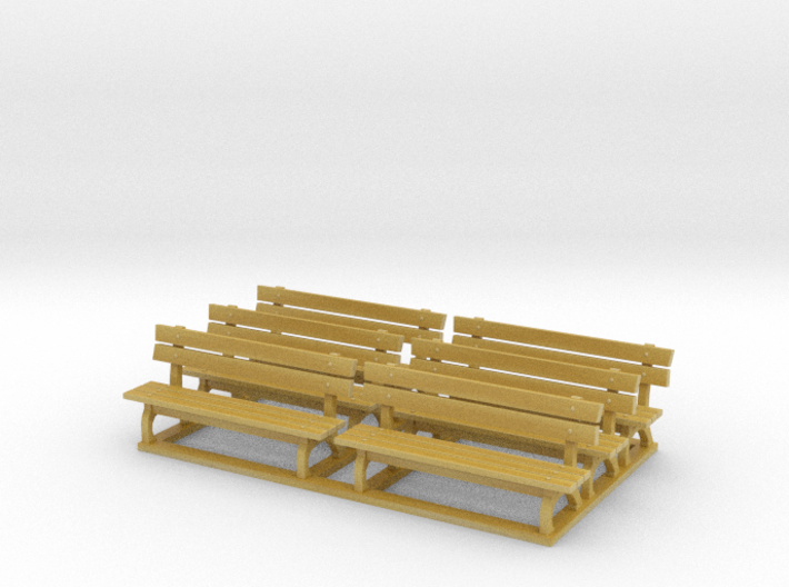 Park bench 01. 1:64 Scale 3d printed