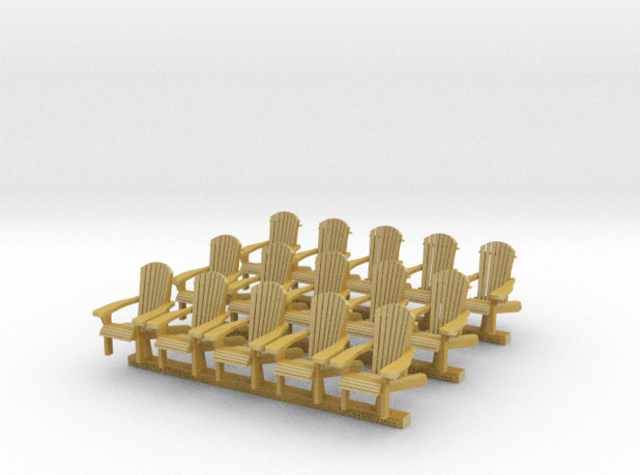 Chair 14. 1:64  Scale (S)  x15 units 3d printed 