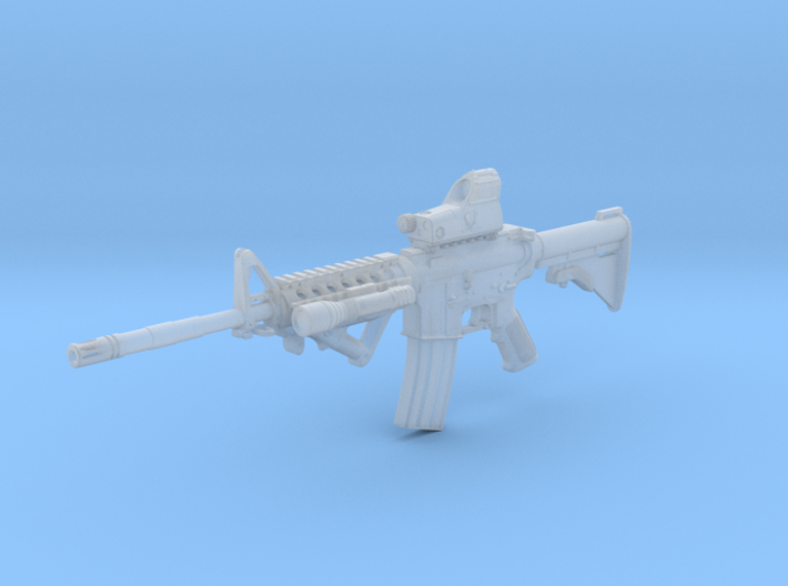 1/10th scale C8A2gun Stock Retracted Tact02 3d printed