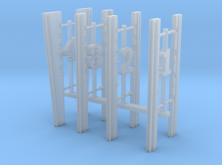 1:350 Scale Nimitz Class Elevator Guides (4 Pairs) 3d printed