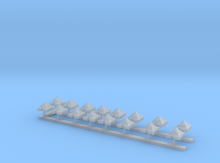 1:700 Scale Tents M1934 Types 3d printed
