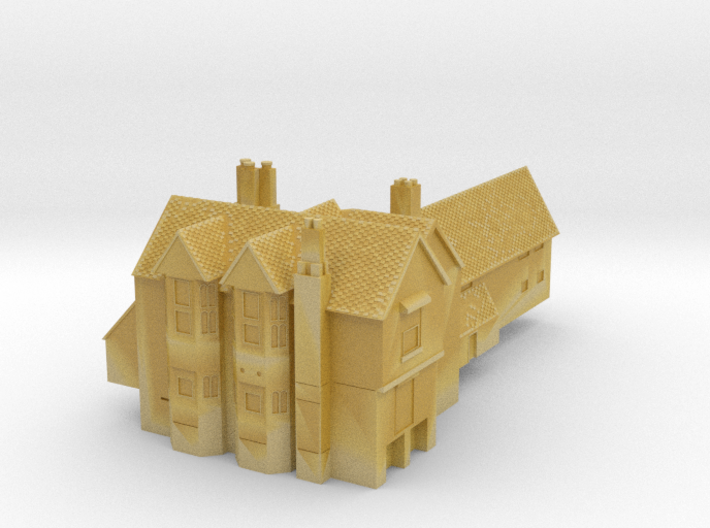 1:700 Scale Moat Hall, Parham, Suffolk 3d printed 
