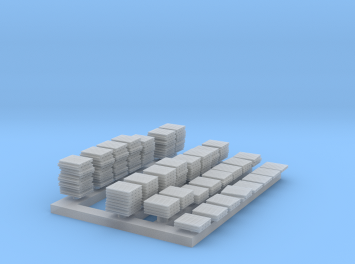 1:285 Scale Pallets -- Lots of them! 3d printed