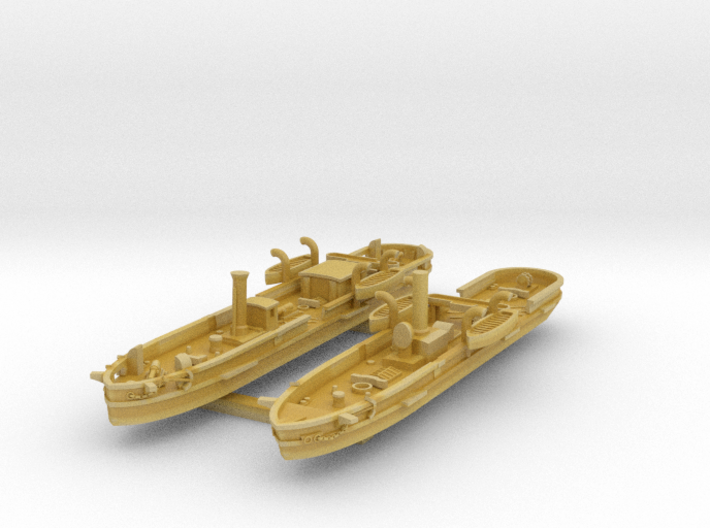 1/700 Jäger &amp; Chamäleon Class Gunboats 3d printed