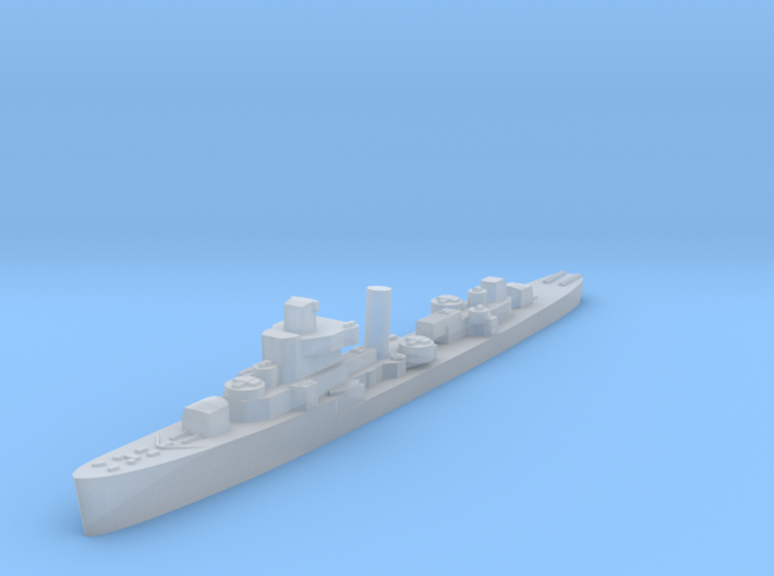USS Jouett destroyer late war 1:3000 WW2 3d printed