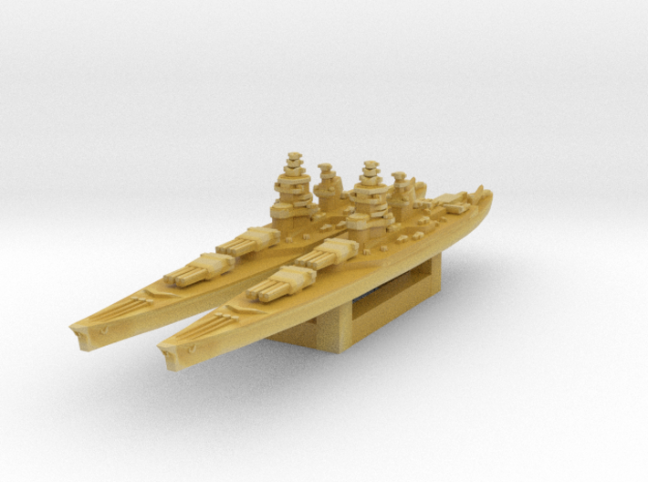 Richelieu battleship 1/4800 3d printed 