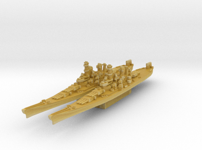 Iowa class battleship (Axis & Allies) 3d printed 