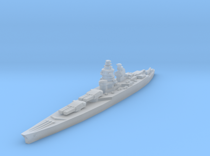 Richelieu class battleship 1/3000 3d printed