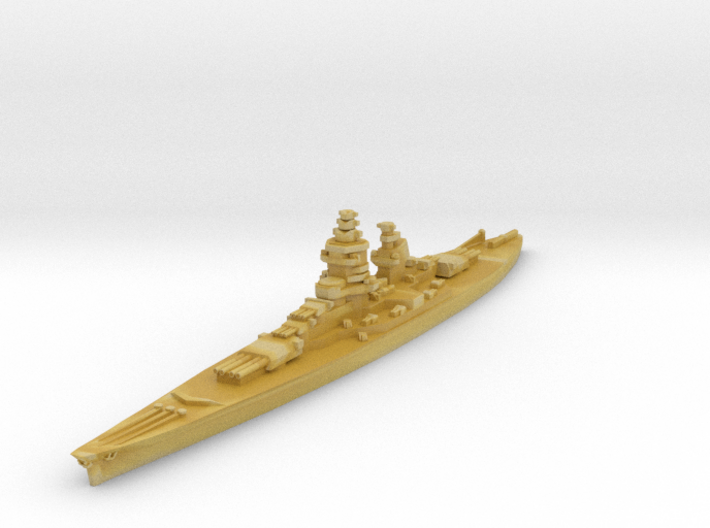 Gascogne battleship 1/2400 3d printed