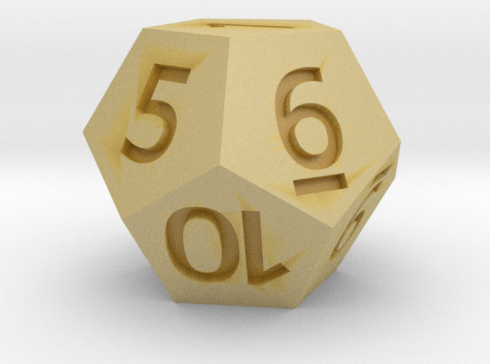12 sided dice (d12) 20mm dice 3d printed