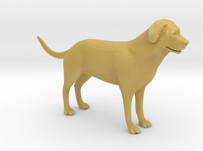 Plastic Mastiff Dog v1 1:64-S 25mm 3d printed