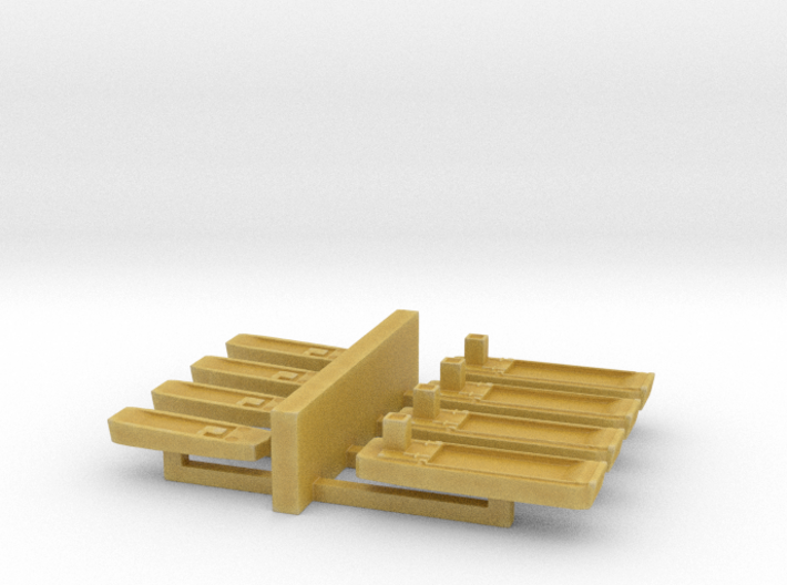 Assorted Allied Landing Craft 1:600 WW2 3d printed