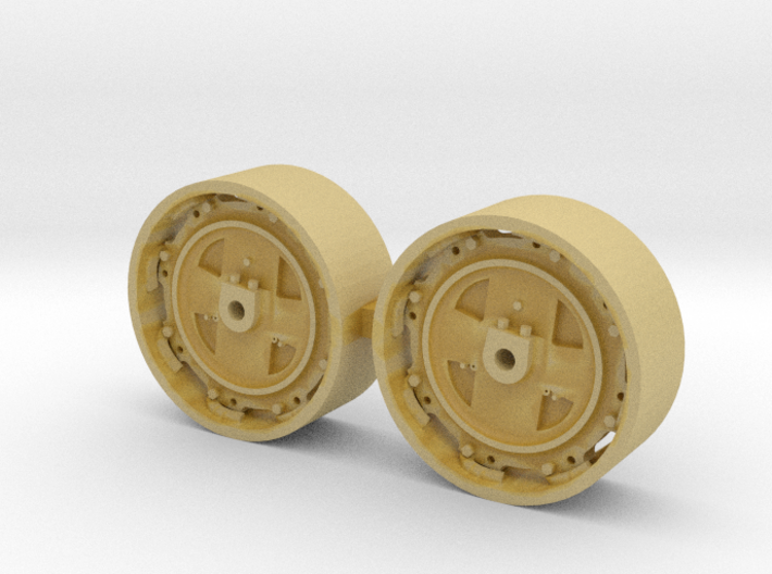 1/64 8000/9000/8600/9600 Ford Tractor wheels 3d printed