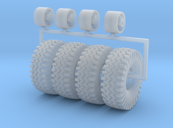 1/50 Wagon wheel and big off road tires 3d printed