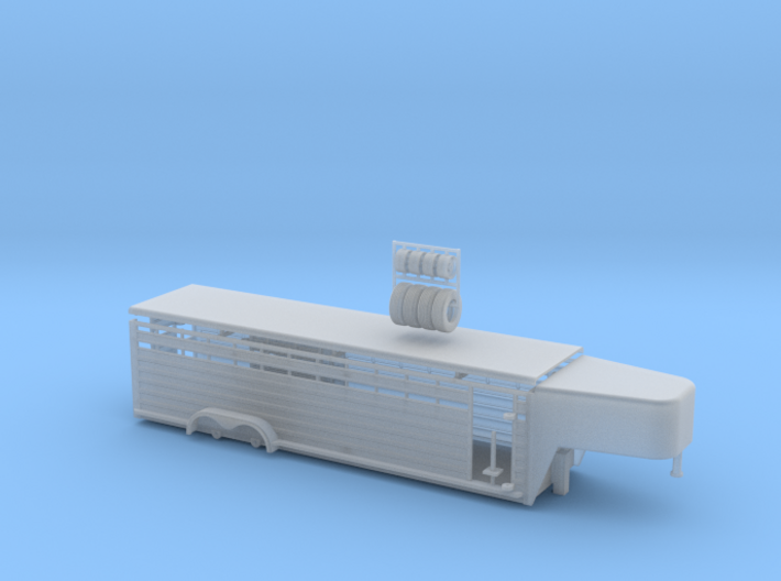1/64 28' Cattle Trailer Round Nose 3d printed