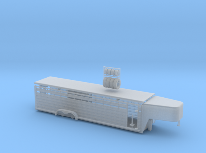 1/64 30' Cattle Trailer Round Nose 3d printed